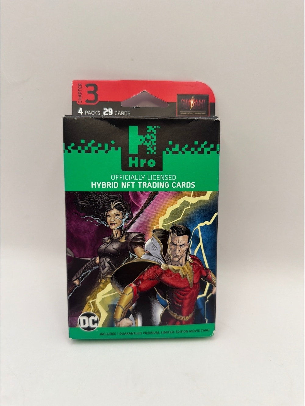 Hro Officially Licensed Hybrid NFT Trading Cards DC Chapter 3 - 4 Packs, 29 Card